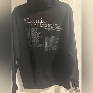 Black Alanis Morissette Tour Sweatshirt